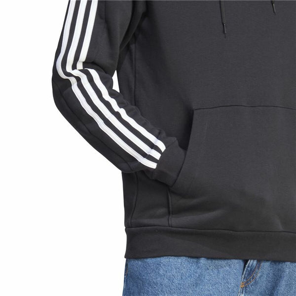 Herren Sweater mit Kapuze Adidas Schwarz