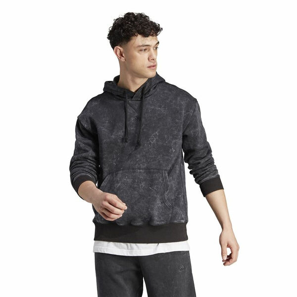 Herren Sweater mit Kapuze Adidas All Szn Schwarz Grau