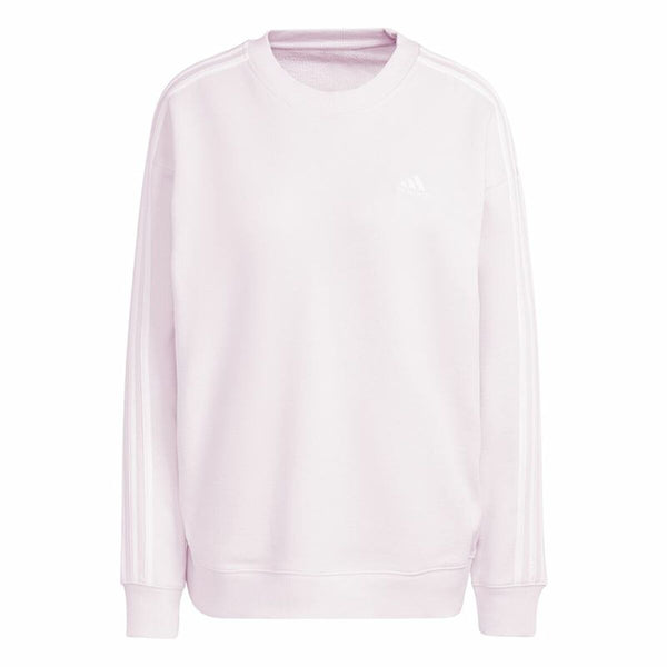 Damen Sweater ohne Kapuze Adidas 3S Ft Swt Rosa