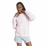 Damen Sweater ohne Kapuze Adidas 3S Ft Swt Rosa