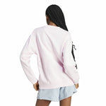 Damen Sweater ohne Kapuze Adidas 3S Ft Swt Rosa
