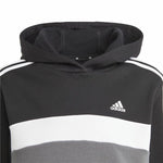 Damen-Trainingsanzug Adidas Tiberio 3- Stripes Colorblock Schwarz Grau