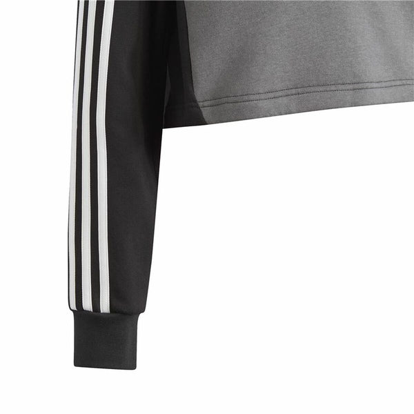 Damen-Trainingsanzug Adidas Tiberio 3- Stripes Colorblock Schwarz Grau