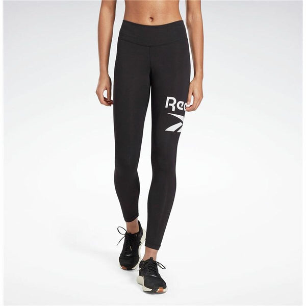 Sporthose Damen Reebok Rie Cotton Schwarz