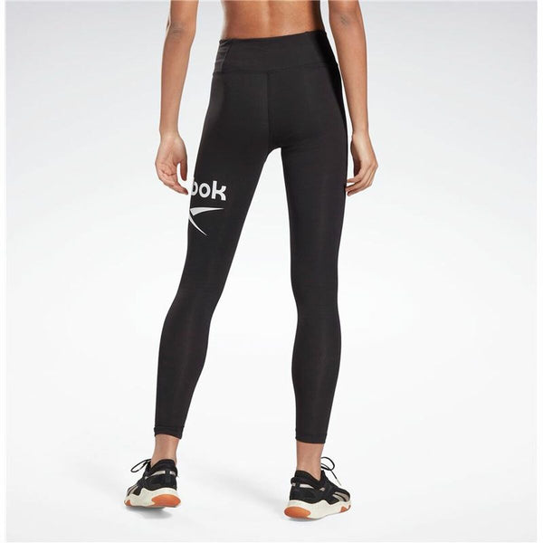 Sporthose Damen Reebok Rie Cotton Schwarz