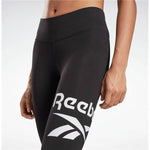 Sporthose Damen Reebok Rie Cotton Schwarz