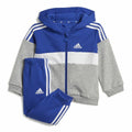 Baby-Sportset Adidas I 3Stripes Tib Fleece Ts Infantil Blau