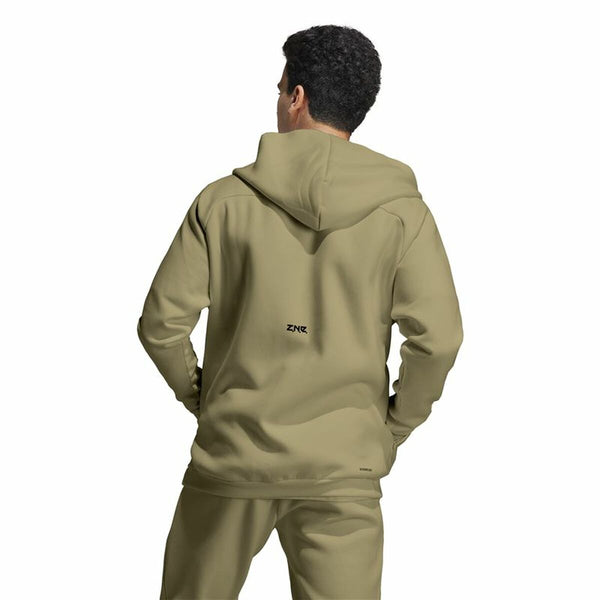 Herren Sweater mit Kapuze Adidas Z.N.E. Pr Braun Khaki