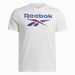 Herren Kurzarm-T-Shirt Reebok Identity Big Stacked Logo Weiß