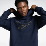 Herren Sweater mit Kapuze Reebok Identity Modern Camo Oth Blau Marineblau