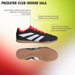 Hallenfußballschuhe für Erwachsene Adidas Sala Predator Club In Schwarz