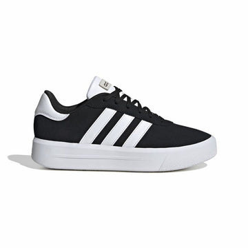 Laufschuhe für Damen Adidas Court Platform Suede Schwarz