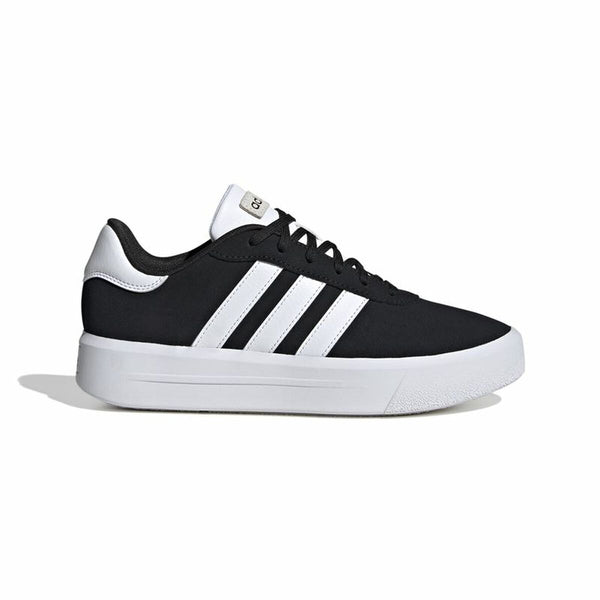 Laufschuhe für Damen Adidas Court Platform Suede Schwarz