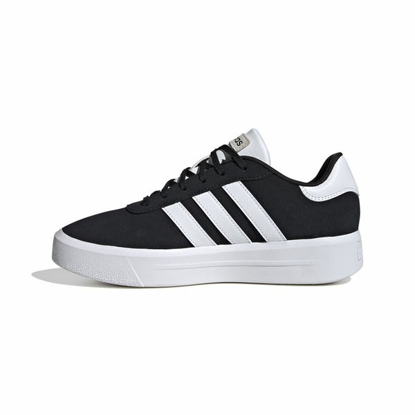 Laufschuhe für Damen Adidas Court Platform Suede Schwarz