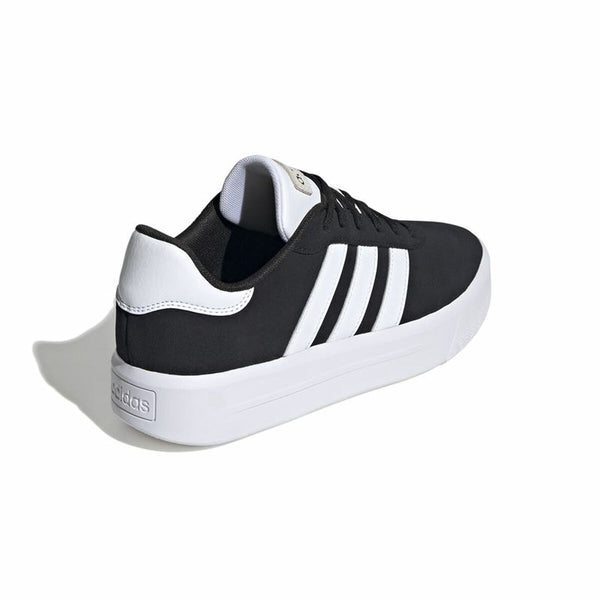 Laufschuhe für Damen Adidas Court Platform Suede Schwarz