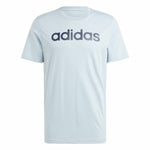 Herren Kurzarm-T-Shirt Adidas Lin Sj Hellblau