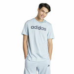 Herren Kurzarm-T-Shirt Adidas Lin Sj Hellblau