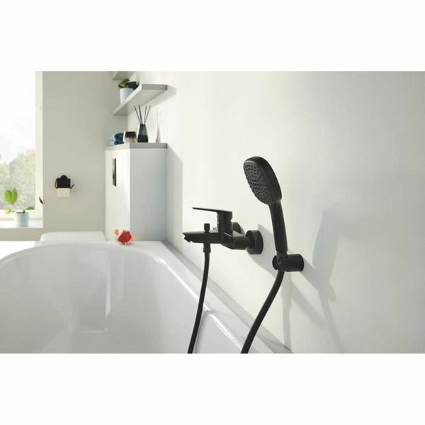 Duschkopf Grohe Schwarz Matte Hinterseite Silikon