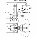 Dusche Säule Grohe Vitalio Comfort