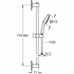 Dusche Säule Grohe Vitalio Comfort 110 Silikon