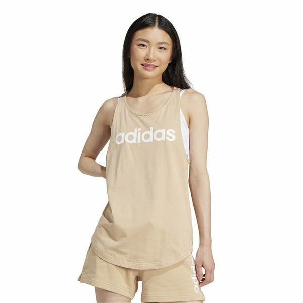 Ärmelloses Damen-T-Shirt Adidas Top adidas Linear Tk Mujer (XS)