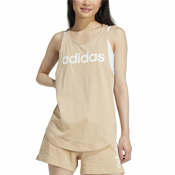 Ärmelloses Damen-T-Shirt Adidas Top adidas Linear Tk Mujer (XS)