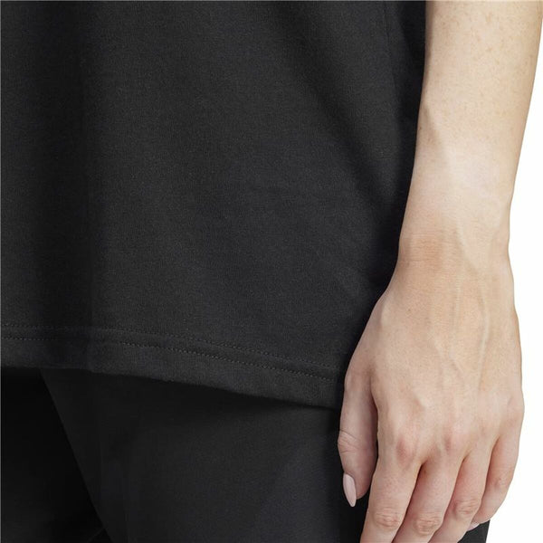 Damen Kurzarm-T-Shirt Adidas Flower Pack Bos Schwarz