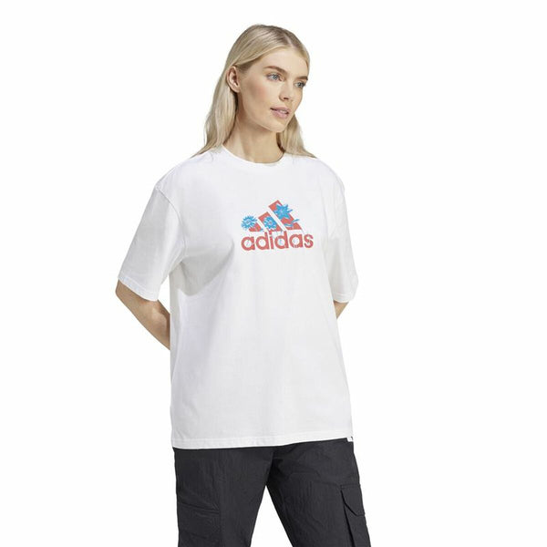 Damen Kurzarm-T-Shirt Adidas Flower Badge of Sports Gt