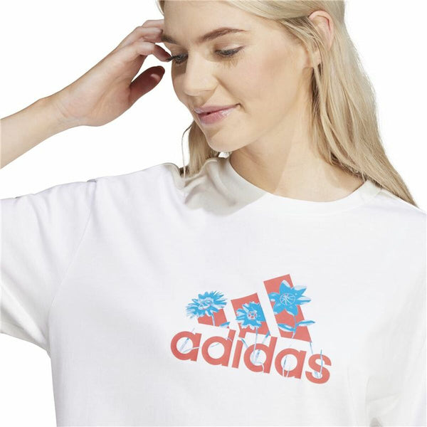 Damen Kurzarm-T-Shirt Adidas Flower Badge of Sports Gt