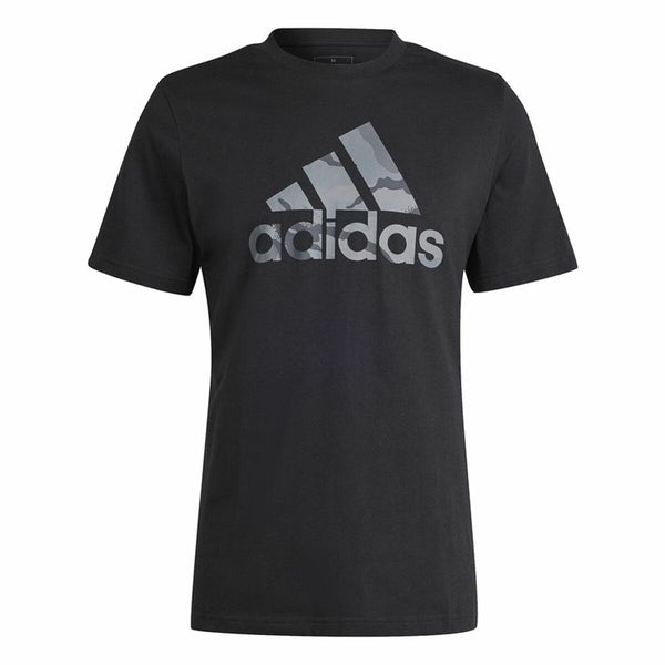Herren Kurzarm-T-Shirt Adidas Camo G 1 Schwarz