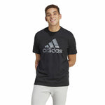 Herren Kurzarm-T-Shirt Adidas Camo G 1 Schwarz