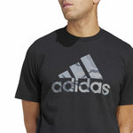 Herren Kurzarm-T-Shirt Adidas Camo G 1 Schwarz