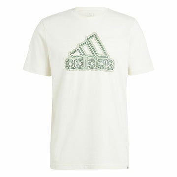 Herren Kurzarm-T-Shirt Adidas Growth Bos Weiß