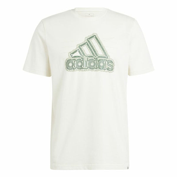 Herren Kurzarm-T-Shirt Adidas Growth Bos Weiß