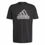 Herren Kurzarm-T-Shirt Adidas Growth Bos Schwarz