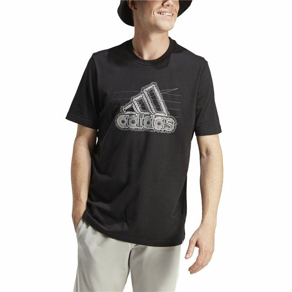 Herren Kurzarm-T-Shirt Adidas Growth Bos Schwarz