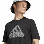 Herren Kurzarm-T-Shirt Adidas Growth Bos Schwarz