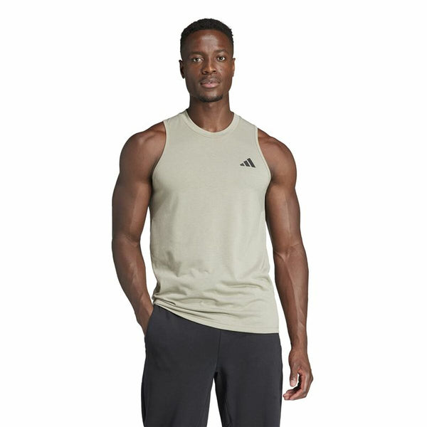 Herren Kurzarm-T-Shirt Adidas Essentials Training Hellblau (S)