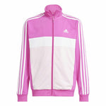 Damen-Trainingsanzug Adidas 3Stripes Tiberio Schwarz Dunkelrosa