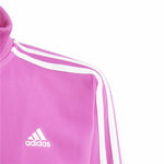 Damen-Trainingsanzug Adidas 3Stripes Tiberio Schwarz Dunkelrosa