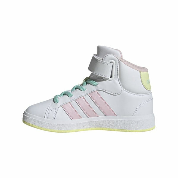 Jungen Sneaker Adidas Grand Court Mid Weiß