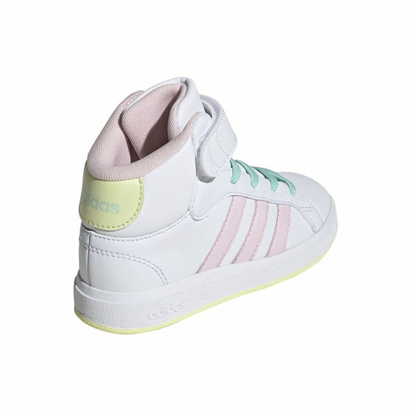 Jungen Sneaker Adidas Grand Court Mid Weiß