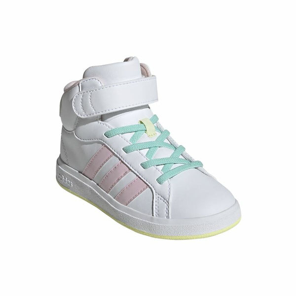 Jungen Sneaker Adidas Grand Court Mid Weiß