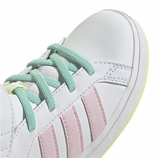 Jungen Sneaker Adidas Grand Court Mid Weiß