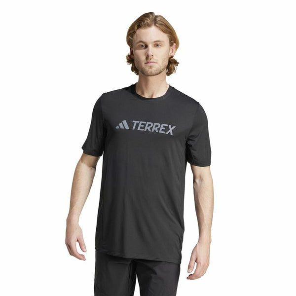 Herren Kurzarm-T-Shirt Adidas Mt Log Tech Schwarz