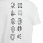 Kurzarm-T-Shirt Adidas EURO 24 Weiß