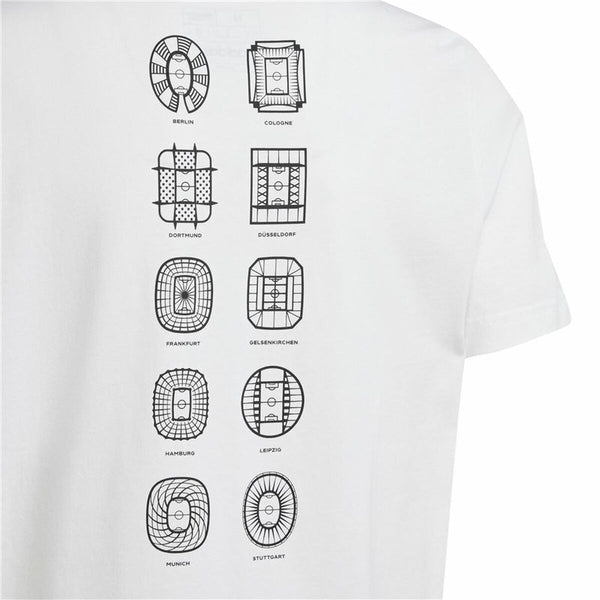 Kurzarm-T-Shirt Adidas EURO 24 Weiß