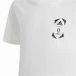 Kurzarm-T-Shirt Adidas EURO 24 Weiß
