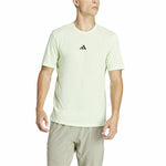 Herren Kurzarm-T-Shirt Adidas Essentials Wo Logo Zitronengrün