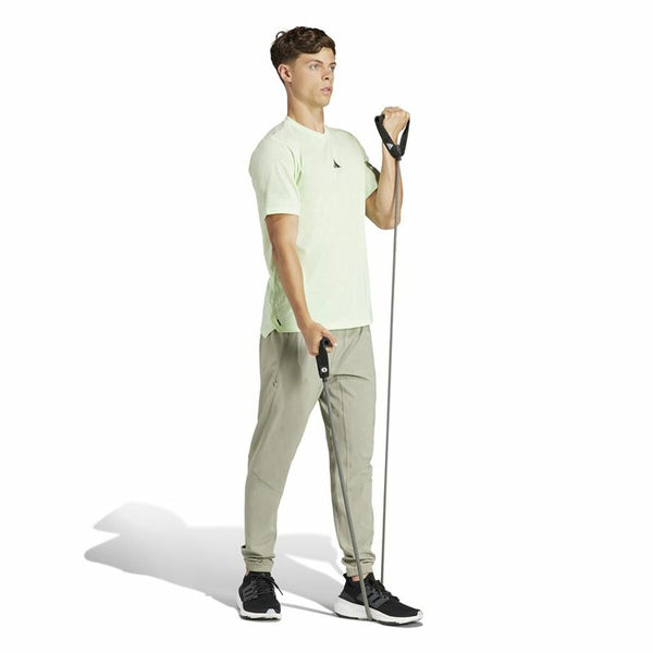 Herren Kurzarm-T-Shirt Adidas Essentials Wo Logo Zitronengrün